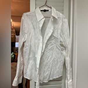 Ellen Tracy White Men's Shirt